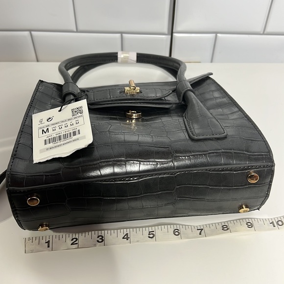 Zara mock croc double strap city bag - Picture 13 of 15